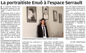 Enuo, portraitiste hyperréaliste exposée à l’espace Serrault