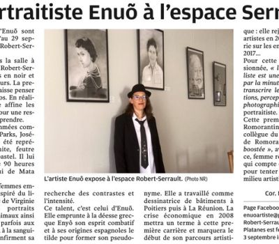 Enuo, portraitiste hyperréaliste exposée à l’espace Serrault