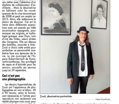 Dessinatrice portraitiste : Enuo exposée à l’espace Robert-Serrault